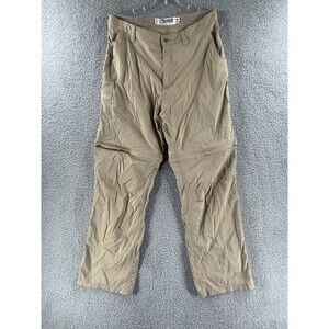 Mountain Khakis Mens Pants 34x30 Equatorial Stretch Nylon Convertible Kahki